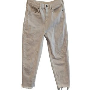 TED BAKER White High Waist cropped Jeans Size 26